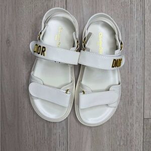 DIOR Lambskin Dioract Sandals Size EU 37